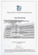 Anerkennung Spezielle Schmerztherapie