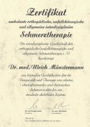 Schmerztherapie Zertifikat